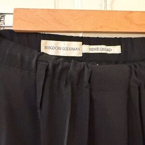 Rene Lezard Black Wide Leg Pants